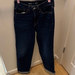 Old Navy Women's Deep Indigo Boyfriend Jeans